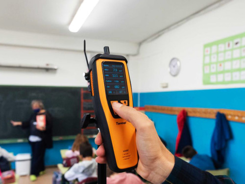 Instalación de medidores de CO2 en espacios cerrados