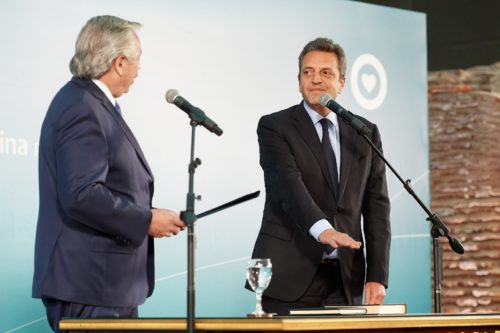 Con amplio respaldo político asumió Sergio Massa como ministro en el gobierno Nacional